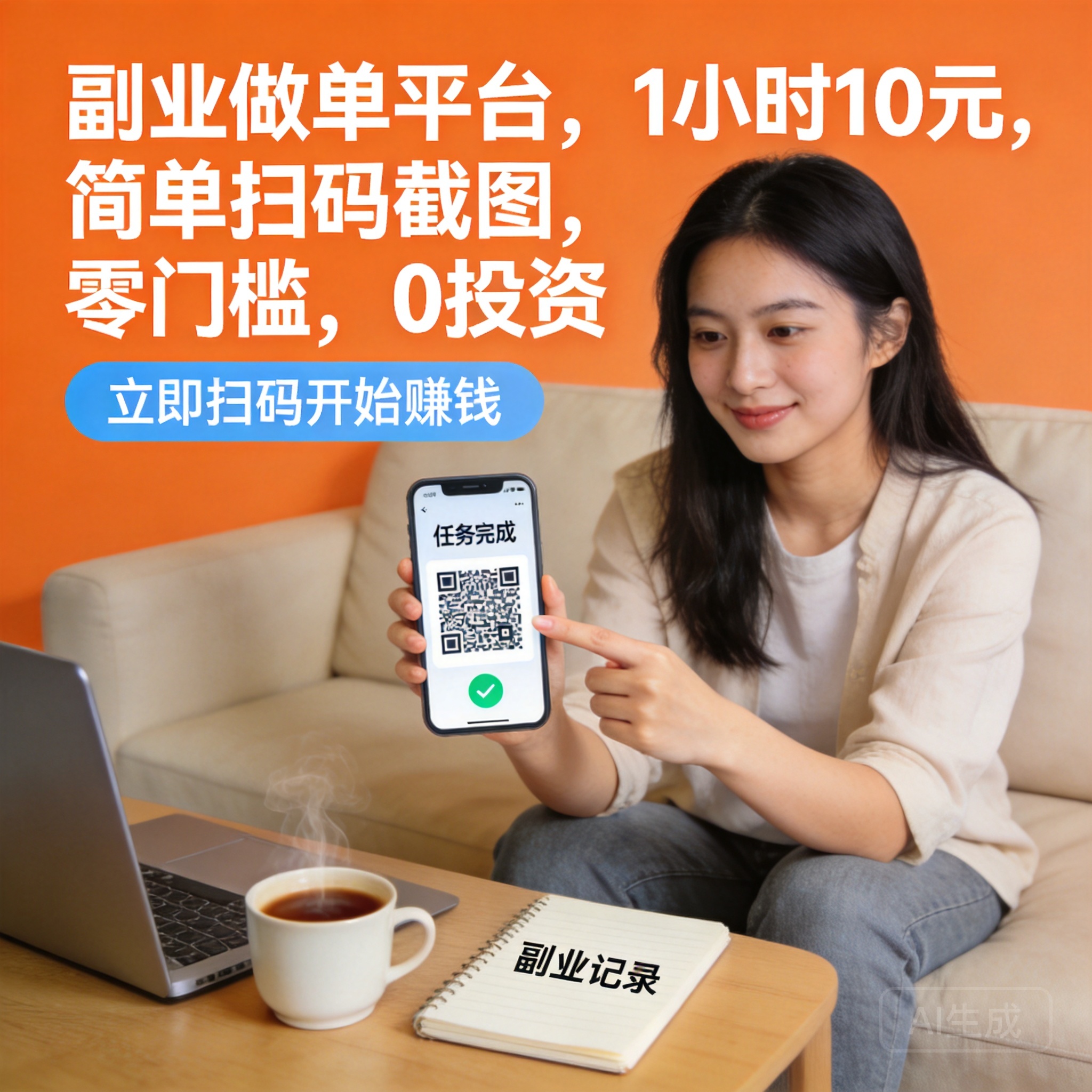 副业做单平台,1小时10元,简单扫码截图,零门槛,0投资选优云网创选优云网创