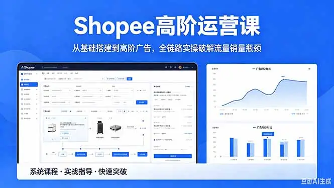Shopee高阶运营课-2026年5月更新，从基础搭建到高阶广告，全链路实操破解流量销量瓶颈选优云网创选优云网创