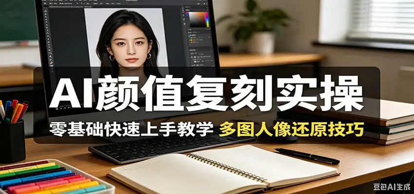 AI颜值复刻实操,零基础快速上手教学,多图人像还原技巧选优云网创选优云网创