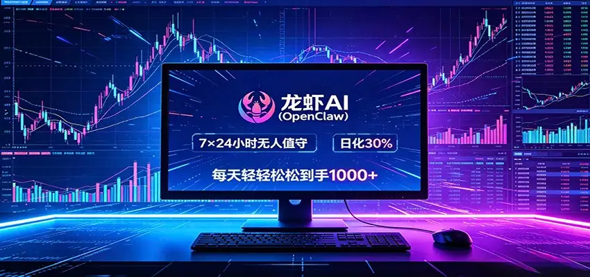 龙虾AI(OpenClaw)全自动挂机,智能操控电脑高效执行任务,每天轻松到手四位数选优云网创选优云网创
