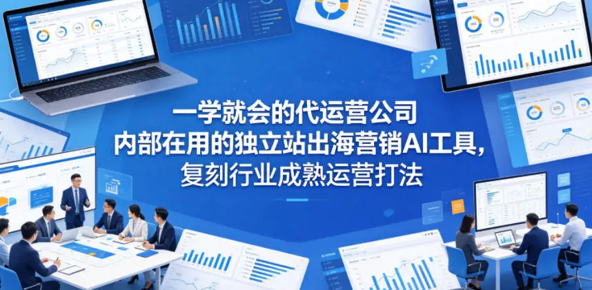 一学就会的代运营公司内部在用的独立站出海营销AI工具,复刻行业成熟运营打法选优云网创选优云网创