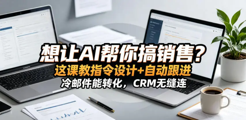 想让AI帮你搞销售？这课教指令设计+自动跟进，冷邮件能转化，CRM无缝连！【原创双语字幕】选优云网创选优云网创