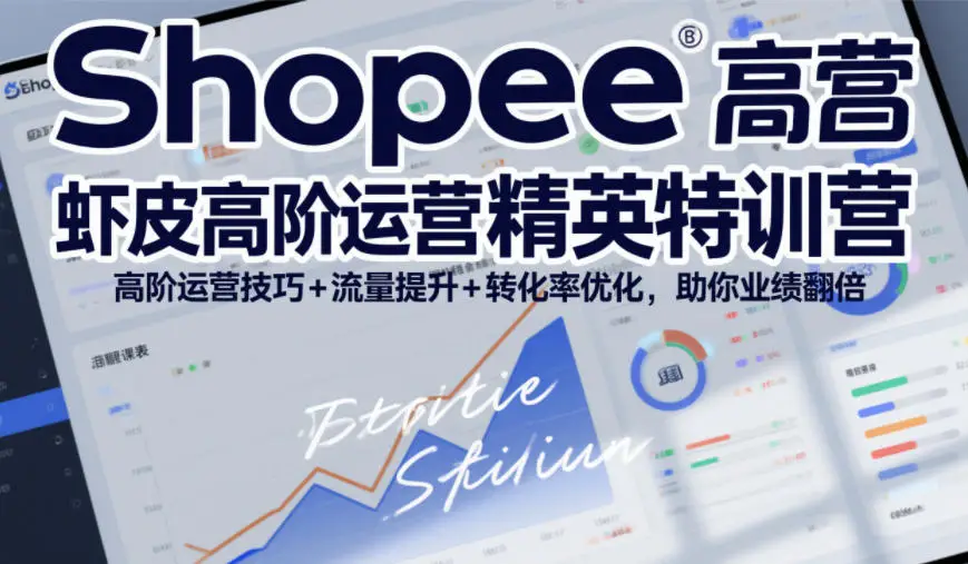 Shopee虾皮高阶运营精英特训营，高阶运营技巧+流量提升+转化率优化，助你业绩翻倍(更新26年5月)选优云网创选优云网创