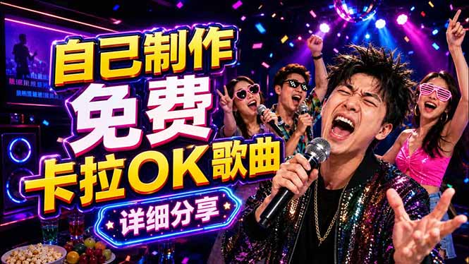 免费卡拉OK歌曲制作全攻略：音轨分离字幕制作，零基础快速做出专业K歌视频选优云网创选优云网创