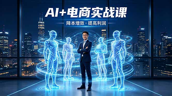 AI+电商实战课,1人+N个AI 智能体,把SOP变AI员工,实现降本增效提高利润选优云网创选优云网创