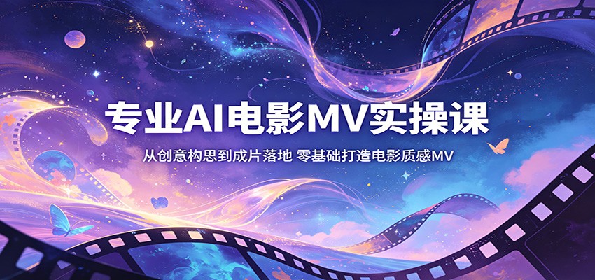 专业AI电影MV实操课:从创意构思到成片落地,零基础打造电影质感MV选优云网创选优云网创