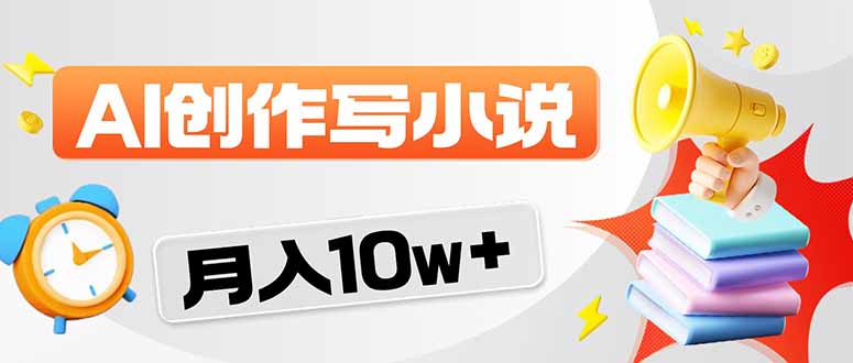 2026风口项目AI写小说 轻松实现月入10w+选优云网创选优云网创
