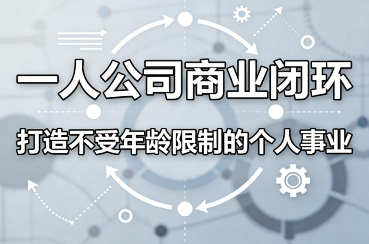 一人公司商业闭环,打造一份不受年龄限制的个人事业选优云网创选优云网创