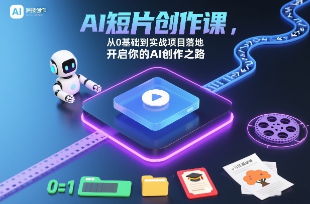 AI短片创作课，从0基础到实战项目落地，开启你的AI创作之路(更新0411)选优云网创选优云网创