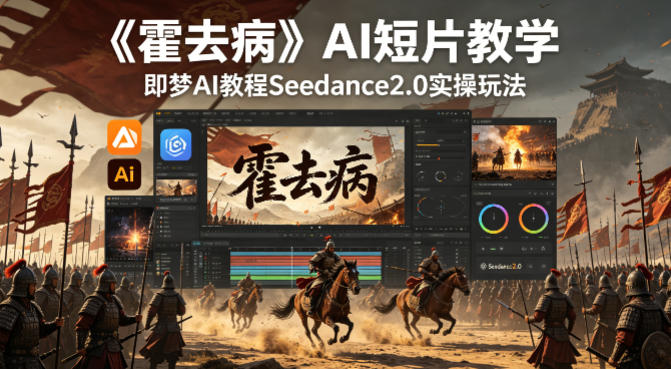 《霍去病》AI短片教学，即梦AI教程Seedance2.0实操玩法选优云网创选优云网创