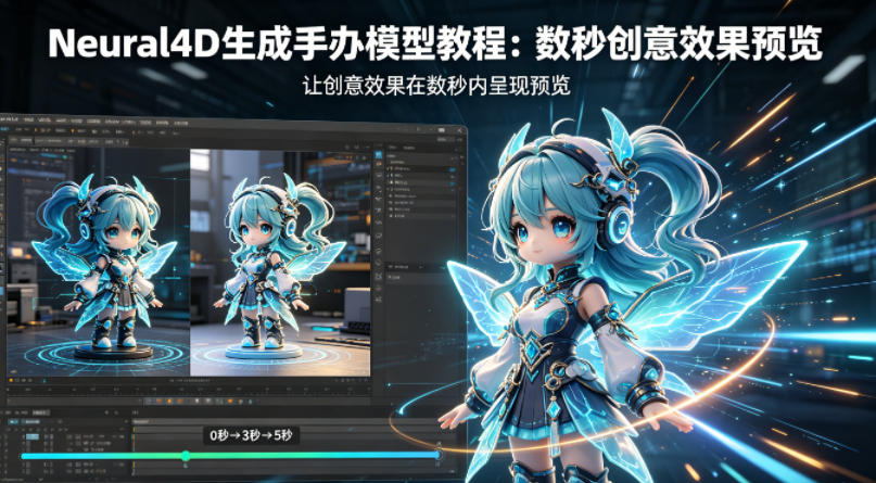 Neural4D生成手办模型教程,让创意效果在数秒内呈现预览选优云网创选优云网创