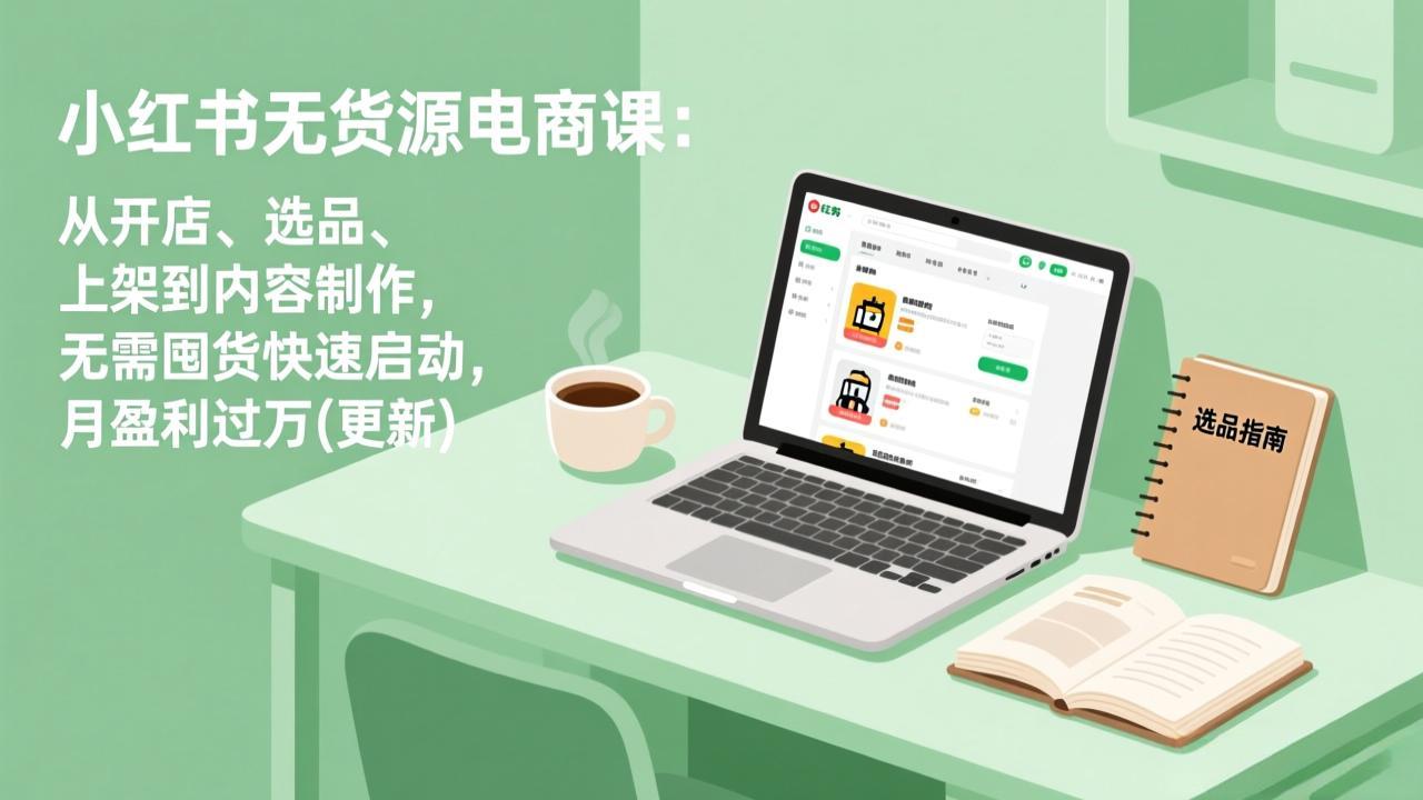 小红书无货源电商课(4月20更新选优云网创选优云网创