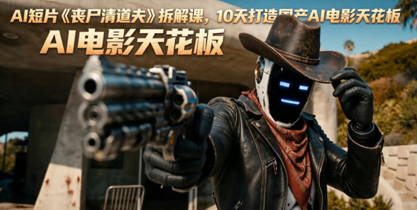 AI短片《丧尸清道夫》拆解课,10天打造国产AI电影天花板选优云网创选优云网创