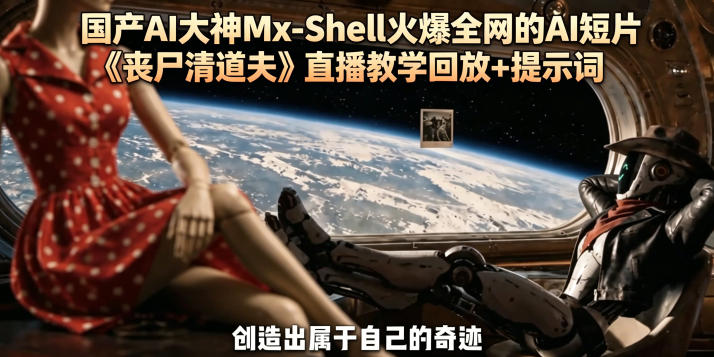 国产AI大神Mx-Shell火爆全网的AI短片《丧尸清道夫》直播教学回放+提示词选优云网创选优云网创