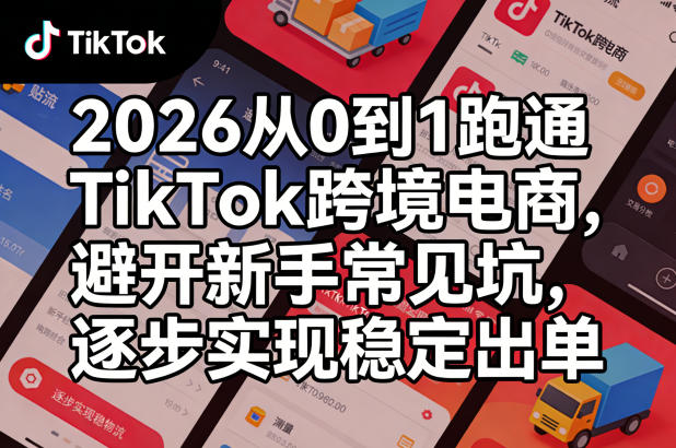 2026从0到1跑通TikTok跨境电商,避开新手常见坑,逐步实现稳定出单选优云网创选优云网创