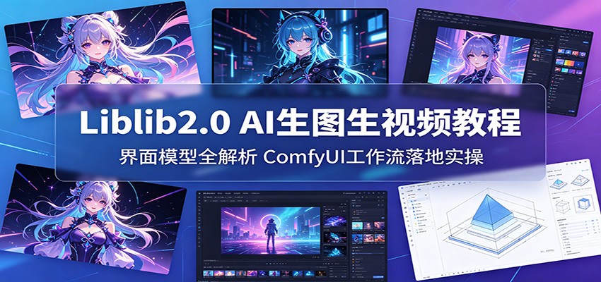 Liblib2.0 AI生图生视频教程：界面模型全解析，ComfyUI工作流落地实操选优云网创选优云网创