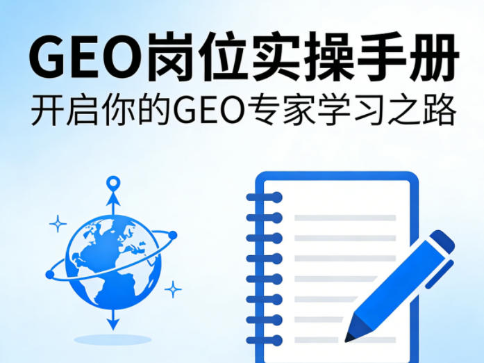 GEO岗位实操手册,开启你的GE0专家学习之路选优云网创选优云网创