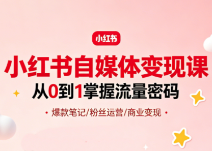大漂亮·小红书自媒体变现课选优云网创选优云网创