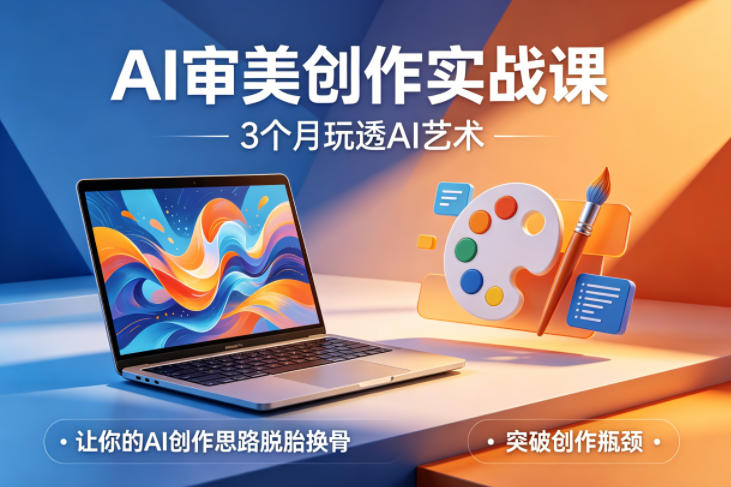 AI审美创作实战课,3个月玩透AI艺术,让你的AI创作思路脱胎换骨,突破创作瓶颈选优云网创选优云网创