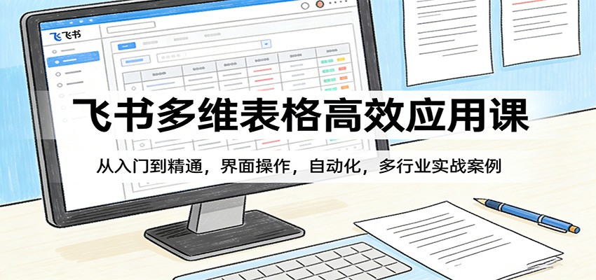 飞书多维表格高效应用课:从入门到精通,界面操作,自动化,多行业实战案例选优云网创选优云网创