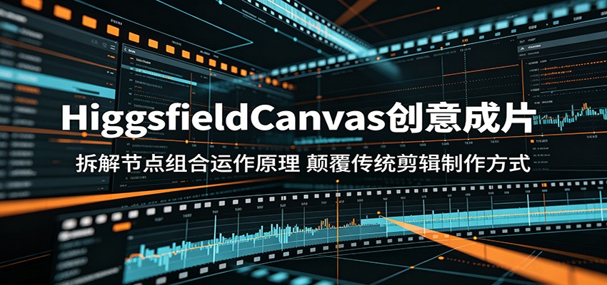 HiggsfieldCanvas创意成片：拆解节点组合运作原理，颠覆传统剪辑制作方式选优云网创选优云网创