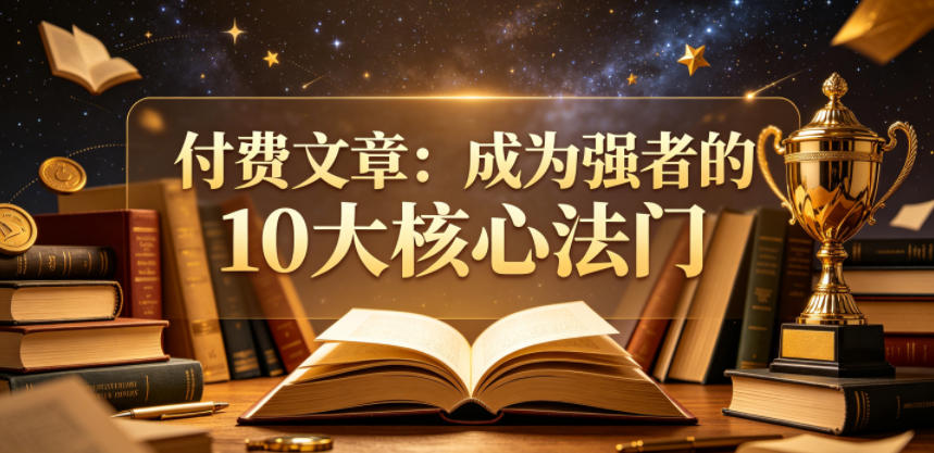付费文章：成为强者的10大核心法门选优云网创选优云网创