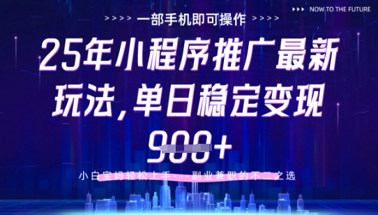 25年小程序挂G推广掘金最新玩法，一部手机即可操作，保底日入9张+【揭秘】选优云网创选优云网创