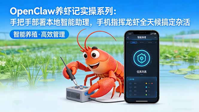 OpenClaw养虾记实操系列:手把手部署本地智能助理,手机指挥龙虾全天候搞定杂活选优云网创选优云网创