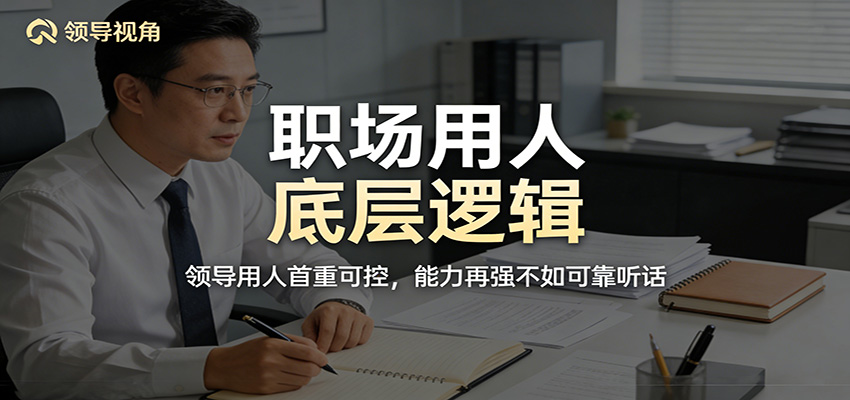 公众号付费文章:职场用人底层逻辑,领导用人首重可控,能力再强不如可靠听话选优云网创选优云网创
