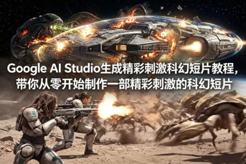 Google AI Studio生成精彩刺激科幻短片教程,带你从零开始制作一部精彩刺激的科幻短片【双语字幕】选优云网创选优云网创
