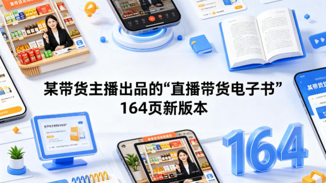 某带货主播出品的《直播带货电子书》164页新版本选优云网创选优云网创