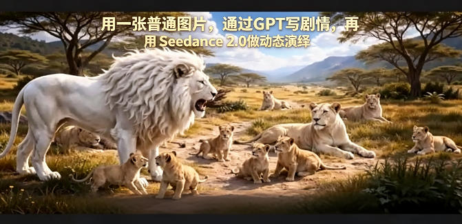 用一张普通图片，通过GPT写剧情，再用Seedance 2.0做动态演绎，居然能生成迪士尼风格搞笑动画选优云网创选优云网创