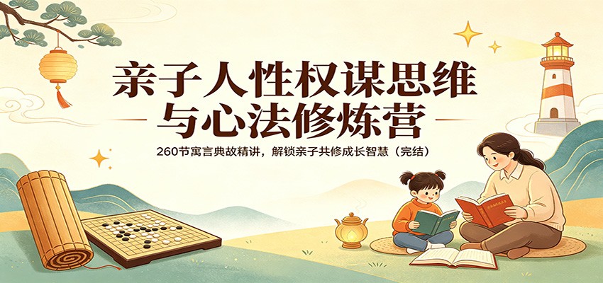 亲子人性权谋思维与心法修炼营:260节寓言典故精讲,解锁亲子共修成长智慧(完结)选优云网创选优云网创