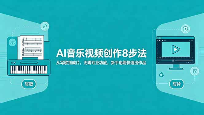AI音乐视频创作8步法:从写歌到成片,无需专业功底,新手也能快速出作品选优云网创选优云网创
