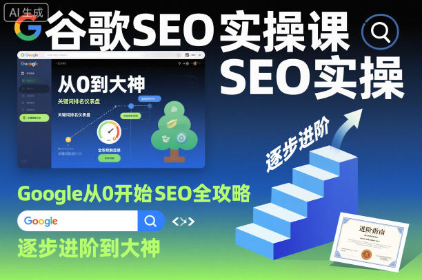 谷歌SEO实操课,Google从0开始SEO全攻略,逐步进阶到大神(更新26年)选优云网创选优云网创