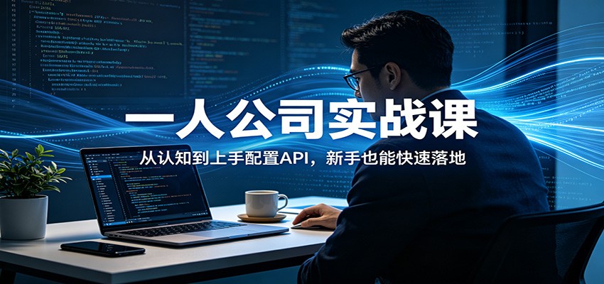 一人公司实战课:从认知到上手配置API,新手也能快速落地选优云网创选优云网创