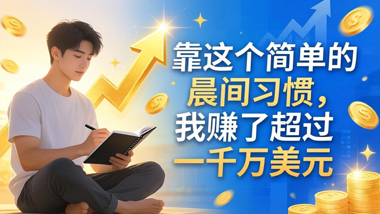 付费文章:靠这个简单的晨间习惯,我赚了超过一千万美元选优云网创选优云网创