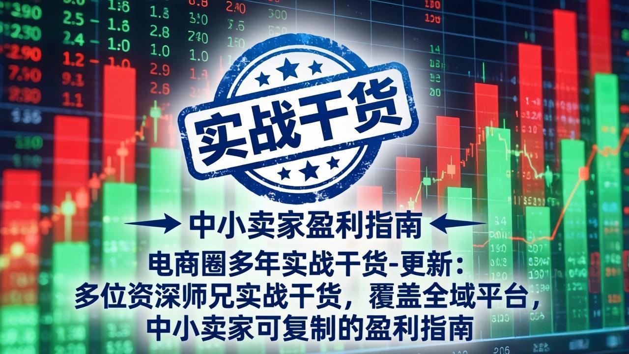 电商圈多年实战干货-更新4月27:多位资深师兄实战干货/覆盖全域平台,中小卖家可复制的盈利指南选优云网创选优云网创