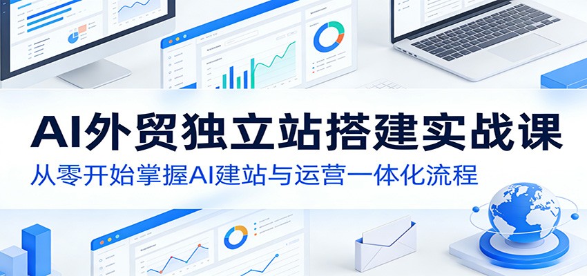AI外贸独立站搭建实战课:从零开始掌握AI建站与运营一体化流程选优云网创选优云网创