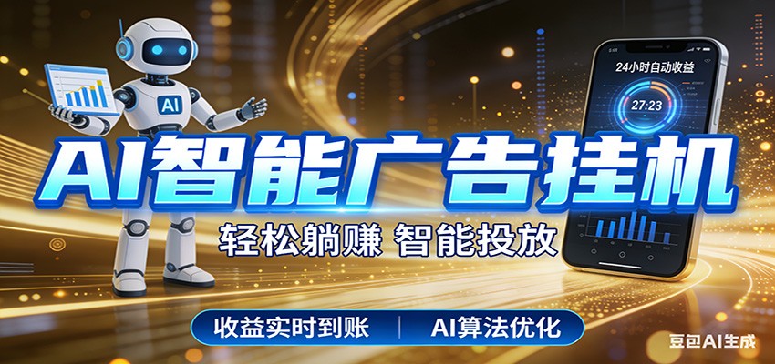 智能广告挂机新时代,利用碎片化时间实现稳定被动收益,AI帮你持续盈利选优云网创选优云网创