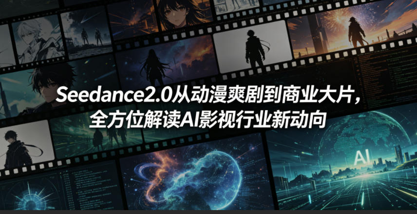 Seedance2.0从动漫爽剧到商业大片，全方位解读AI影视行业新动向选优云网创选优云网创