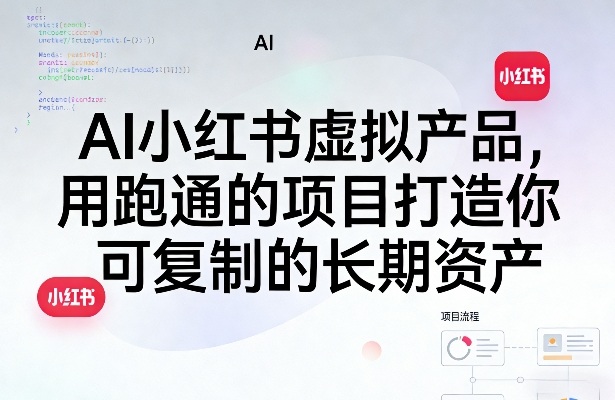 AI小红书虚拟产品，用跑通的项目打造你可复制的长期资产(更新)选优云网创选优云网创