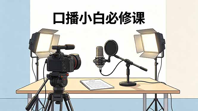 口播小白必修课:录像收音灯光设备+脚本撰写,搭专业级录制场景选优云网创选优云网创