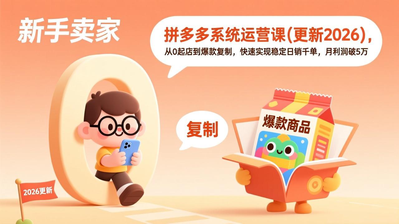 拼多多系统运营课(更新4月选优云网创选优云网创