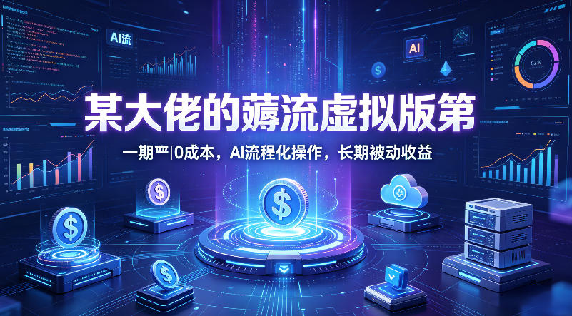 某大佬的薅流虚拟版第一期丨0成本,AI流程化操作,长期被动收益选优云网创选优云网创