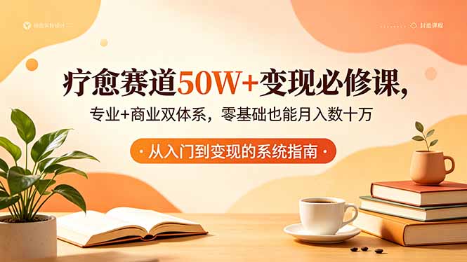 疗愈赛道50W+变现必修课，专业+商业双体系，零基础也能月入数十万选优云网创选优云网创