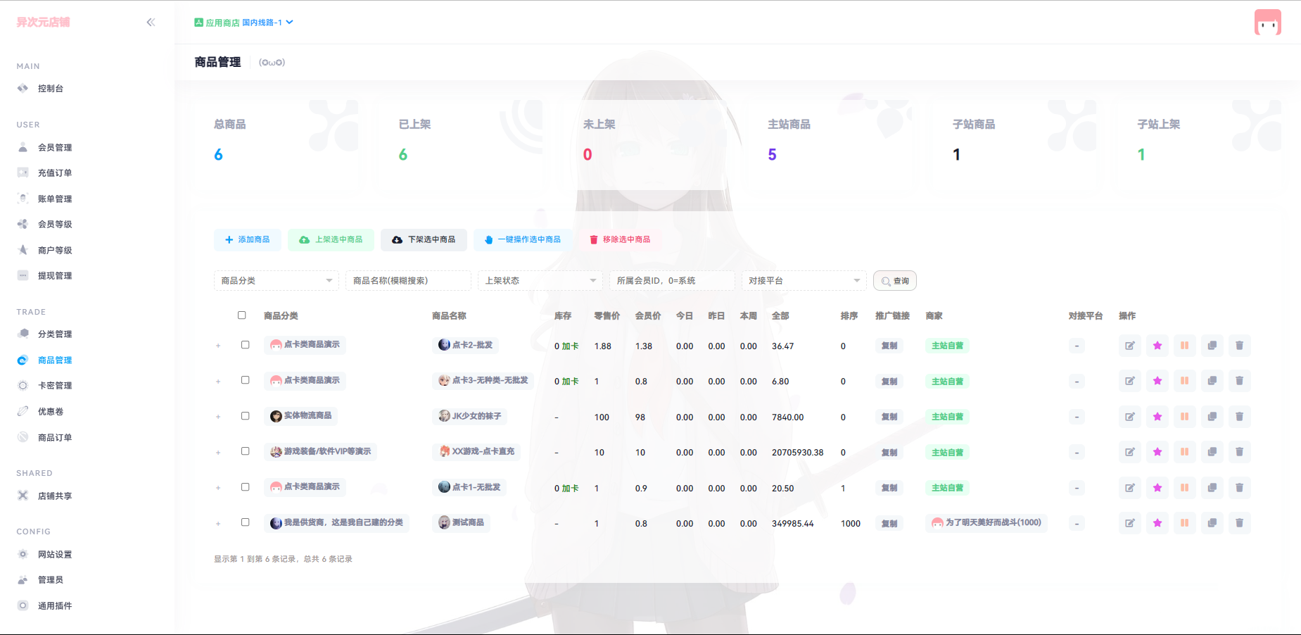 异次元发卡源码系统/荔枝发卡V3.0二次元风格发卡网全开源源码选优云网创选优云网创