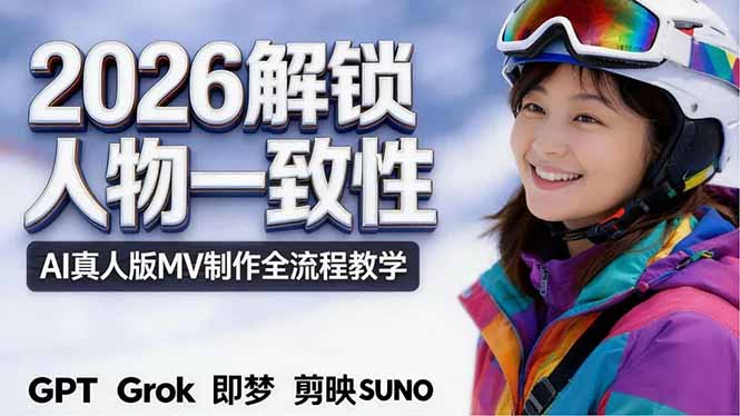 2026独创解锁人物一致性:AI真人版MV制作,不讲空话,不拼概念,全流程实操选优云网创选优云网创