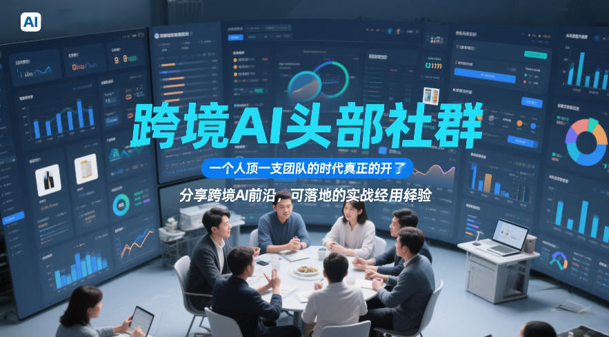 跨境AI头部社群,一个人顶一支团队的时代真正的开始了,分享跨境AI前沿,可落地的实战经验(更新4月22日)选优云网创选优云网创