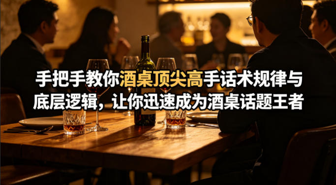 付费文章:手把手教你酒桌顶尖高手话术规律与底层逻辑,让你迅速成为酒桌话题王者(二十年全网独家经验分享)选优云网创选优云网创